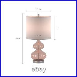 Ellipse Curved Glass Table Lamp, Set of 2 forliving room, bedroom. Modern