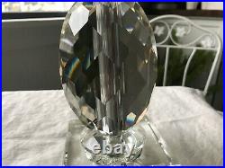 Exquisite Faceted Cut Crystal Table Lamp 12 Pineapple Shape Glass EUC