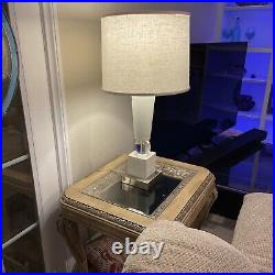 Extremely high end transitional style composite table lamp with crystal ball