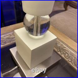 Extremely high end transitional style composite table lamp with crystal ball