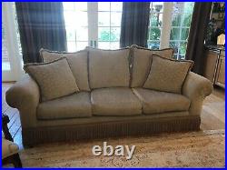 Furniture, sofa, sectional, couch, coffee table, lamp, leather, fabric, glass