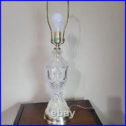 Glass/ Crystal table lamp vintage antique Underwriters Laboratory # BB-1857