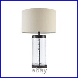 Glass Cylinder Table Lamp. Modern