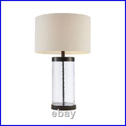 Glass Cylinder Table Lamp. Modern