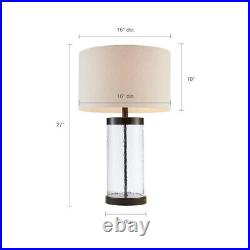 Glass Cylinder Table Lamp. Modern