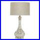 Glass Room Table Lamp Accent Lamp with Faux Mercury Glass Finish, Lamp 14 x