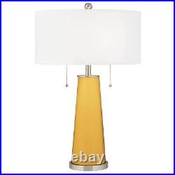 Goldenrod Peggy Glass Table Lamp With Dimmer