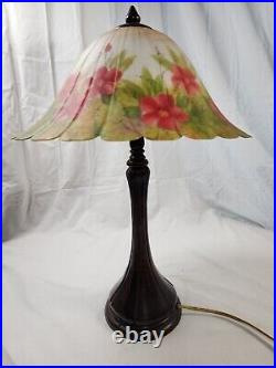 Gorgeous Vintage Tiffany Style Hand Painted Lamp