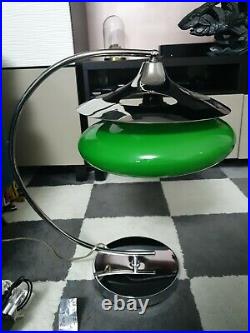 Green Glass Space Age Style Retro Table Lamp