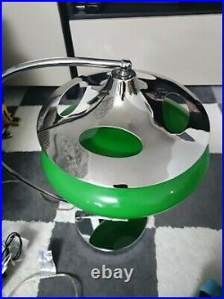 Green Glass Space Age Style Retro Table Lamp