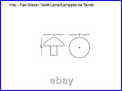 Hay Pao Glass Table Lamp New Naoto Fukasawa Led Opal Handblown Modern Dwr