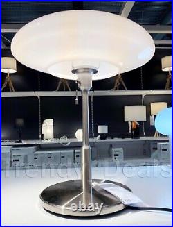 IKEA TÄLLBYN TALLBYN Table Lamp, Nickel-Plated Opal Glass White 20 NEW