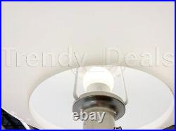 IKEA TÄLLBYN TALLBYN Table Lamp, Nickel-Plated Opal Glass White 20 NEW
