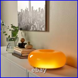 IKEA VARMBLIXT Orange Glass Donut Table or Wall Lamp by Sabine Marcelis, NEW