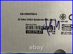 Ikea EVEDAL 103.579.47 Table Lamp Glass, Marble/Gray with Dimmer & Bulb New