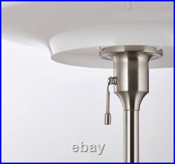Ikea Tallbyn Table Lamp Nickel-Plated Opal Glass White 20