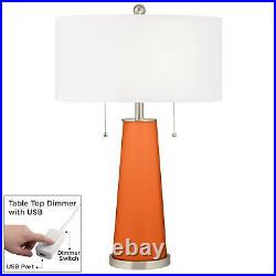 Invigorate Peggy Glass Table Lamp With Dimmer