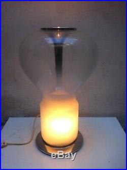 Italian Mid Century Space Age Murano Glass table lamp Mangiarotti Artemide1960s