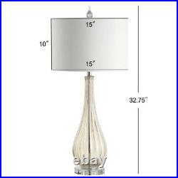 JONATHAN Y 32.75Traditional Glass/Crystal LED Table Lamp, Champagne Dew