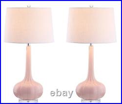 JONATHAN Y JYL1079A-SET2 Set of 2 Table Lamps Bette 28.5 Glass LED Table Lamp