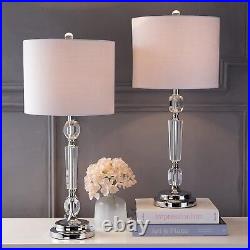 JONATHAN Y Set of 2 Table Lamps Victoria 27 Crystal LED Table Lamp