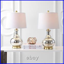 JYL1068A-SET2 Lavelle 25 Glass LED Table Lamp Contemporary, Transitional for Bed