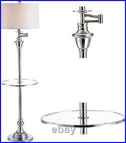 JYL3055B Cora 60 Metal/Glass LED Side Table and Floor Lamp Contemporary, Transit