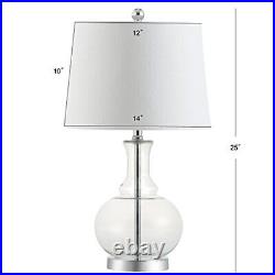 Jyl1068bset2 Set Of 2 Table Lamps Lavelle 25 Glass Led Table Lamp Contemporary