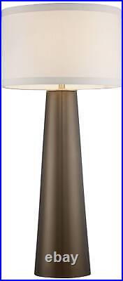 Karen Modern Table Lamp 36 Tall Dark Gold Tapered Glass for Bedroom Living Room