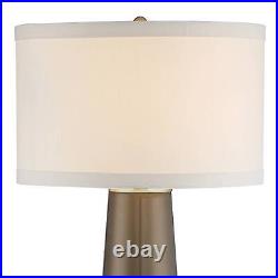 Karen Modern Table Lamp 36 Tall Dark Gold Tapered Glass for Bedroom Living Room