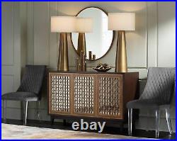 Karen Modern Table Lamp 36 Tall Dark Gold Tapered Glass for Bedroom Living Room