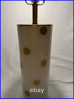 Kate Spade New York Pavilion Gold Polka Dot Table Lamp With Shade Modern Desig