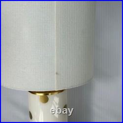 Kate Spade New York Pavilion Gold Polka Dot Table Lamp With Shade Modern Desig