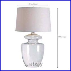 Kenroy Home Apothecary 29 in. Clear Glass Table Lamp