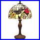 L11407 Butterfly Tiffany Style Stained Glass Table Lamp Night Light with 12 i