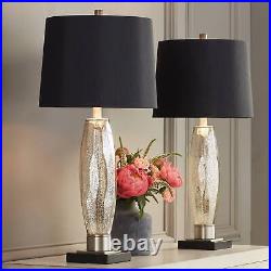 Landro Modern Table Lamps Set of 2 27 1/2 Tall Mercury Glass for Bedroom House