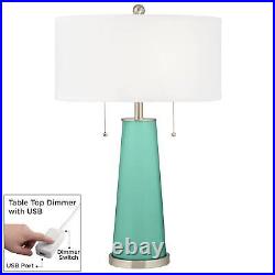 Larchmere Peggy Glass Table Lamp With Dimmer