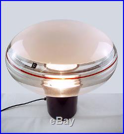 Large'I TRE' Vetri Murano Glass Space Age Table Lamp Italy