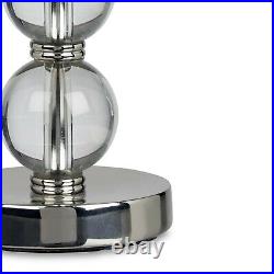 Laura Ashley Selby Chrome Glass Lamp Base Large
