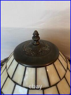 Lead and Slag glass Table lamp