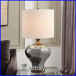 Mercury Glass Body Table Lamp with Base Brushed Copper StyleCraft