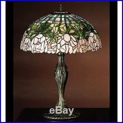 Meyda Tiffany 31143 Stained Glass / Tiffany Table Lamp from the Cabbage Rose Col