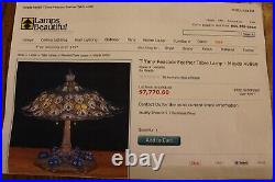 Meyda Tiffany Peacock Feathers Inkwell Table Lamp, A Unique Masterpiece