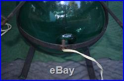 Mid Century Fishing Float Glass Ball Table Lamps 1940's-50's Vintage Nautical #2