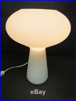 Mid Century Modern Frosted Glass Mushroom Table Lamp Lisa Johansson Pape 12