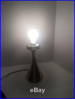 Mid Century Modern Laurel Brass Table Lamp Base Only(Takes Glass Mushroom Shade)