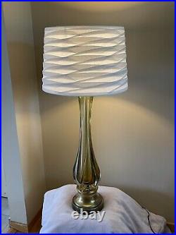 Mid Century Modern Seguso Murano Glass Table Lamp