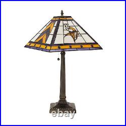 Minnesota Vikings Stained Glass Mission Style Table Lamp