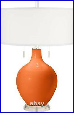 Modern Table Lamp Invigorate Orange Glass Gourd for Living Room Bedroom Bedside
