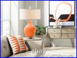 Modern Table Lamp Invigorate Orange Glass Gourd for Living Room Bedroom Bedside